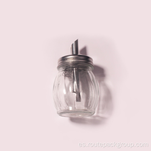 Jares de especias de vidrio vacío elegantes y prácticos de 140 ml/4.5 oz